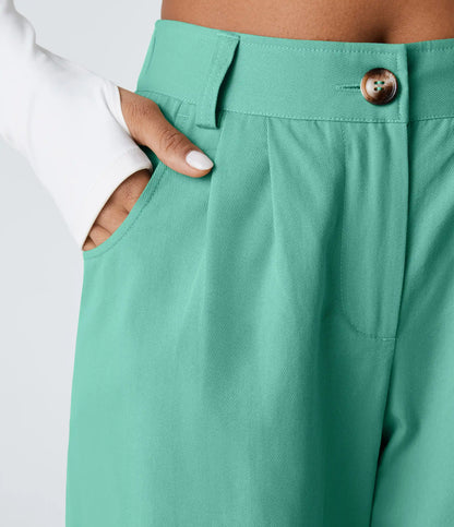 Mid Rise Casual Joggers with Pockets