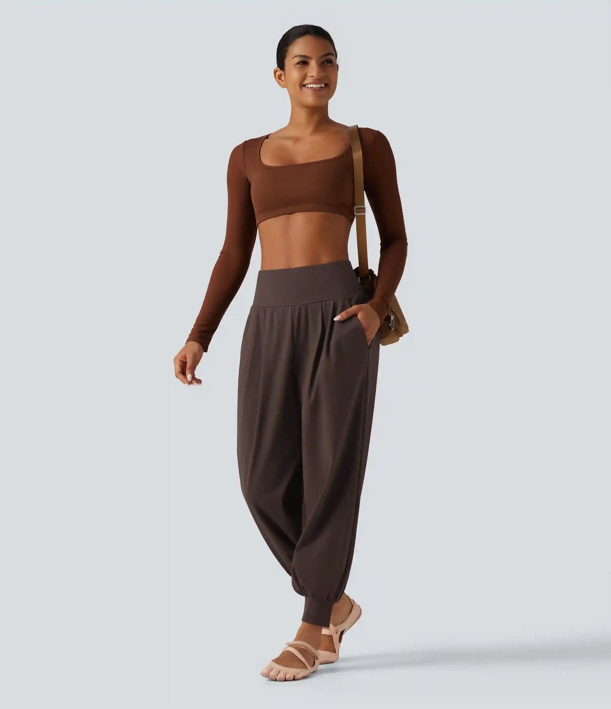 High Waisted Tummy Control Yoga Jogger with Pockets