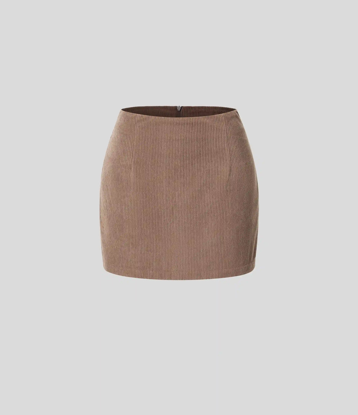 High Waisted 2-in-1 A Line Mini Corduroy Casual Skirt