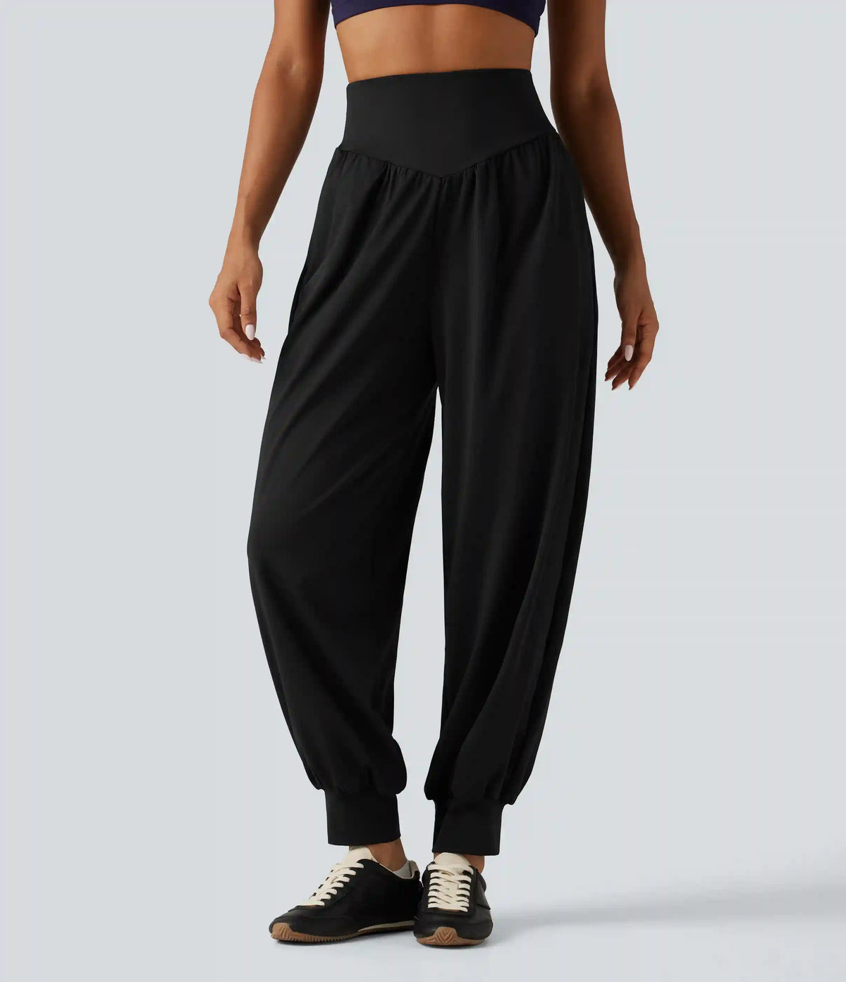 Super High Waisted Yoga Joggers with Pockets