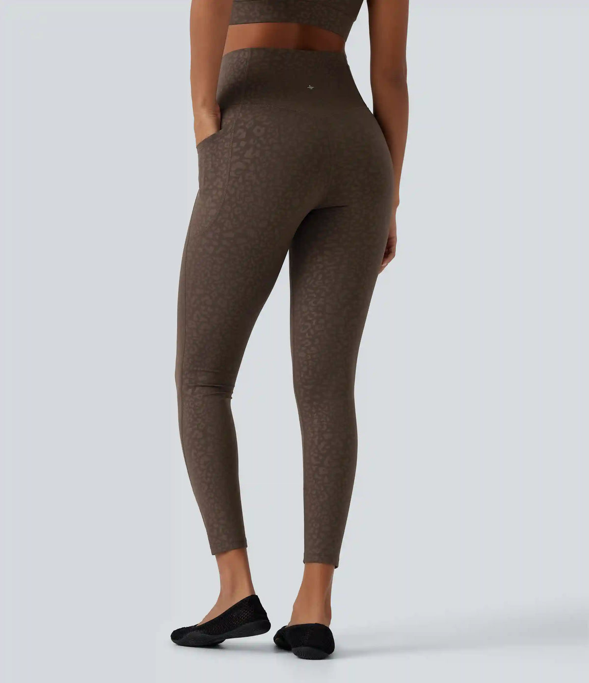 Halara UltraSculpt™ Leopard Print High Waisted Tummy Control Yoga Leggings with Pockets