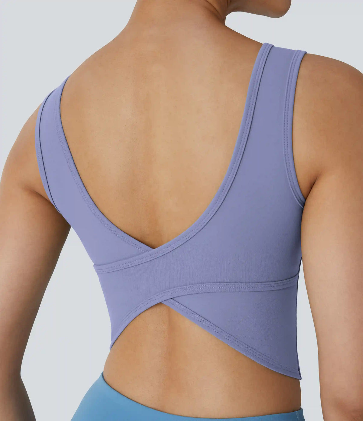 U Neck Crossover Barre Ballet Dance Tank Top A-D Cups