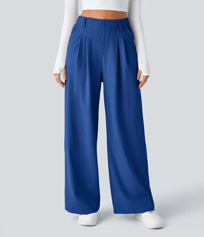 Halara Flex™ High Waisted Pocket Wide Leg Waffle Work Pants