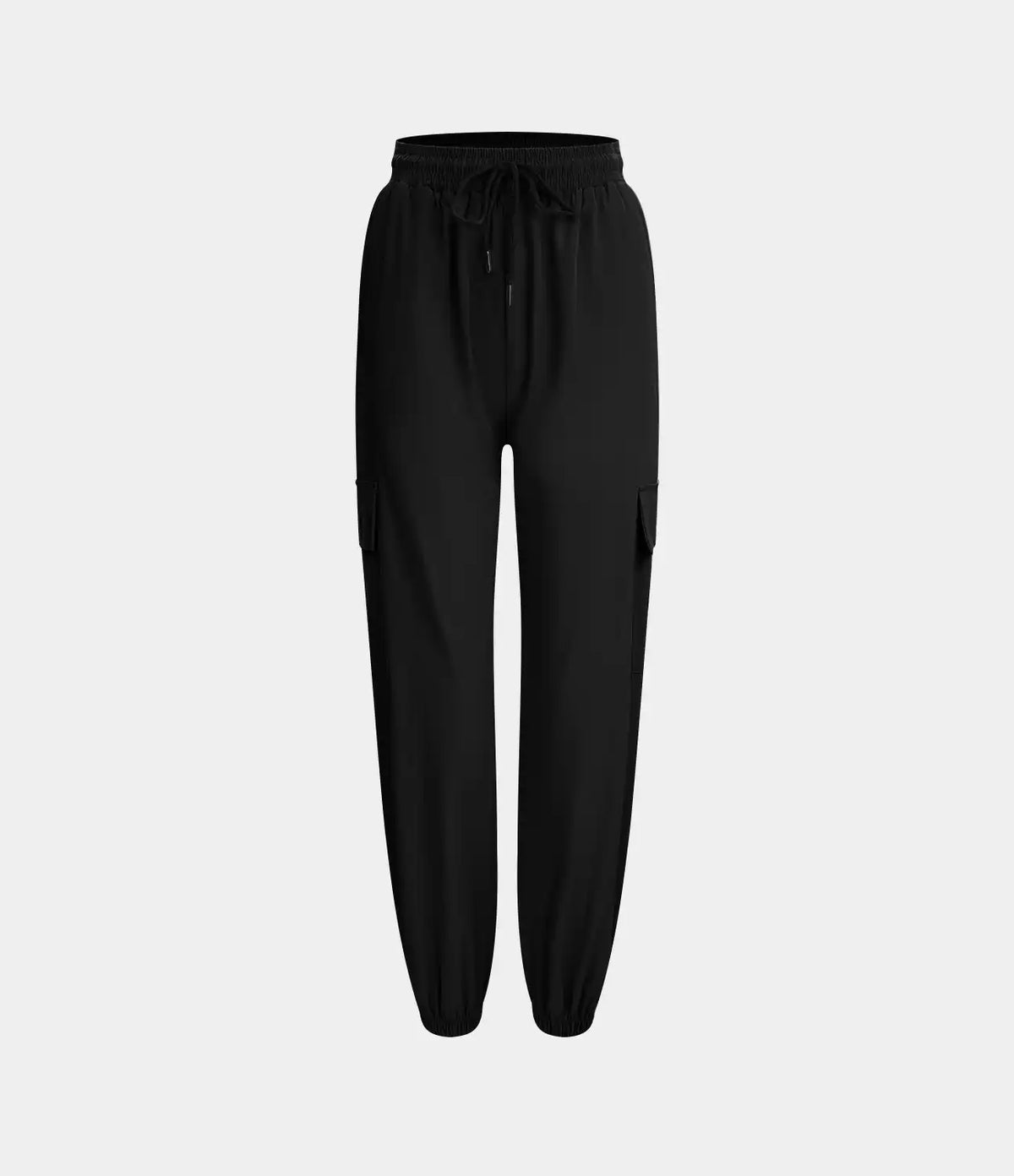 Mid Rise Drawstring Pocket Casual Cargo Joggers