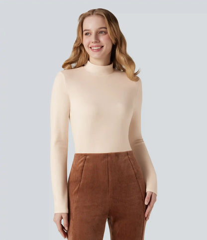 Halara HeatCore Mock-neck Long Sleeve Casual Warming Top