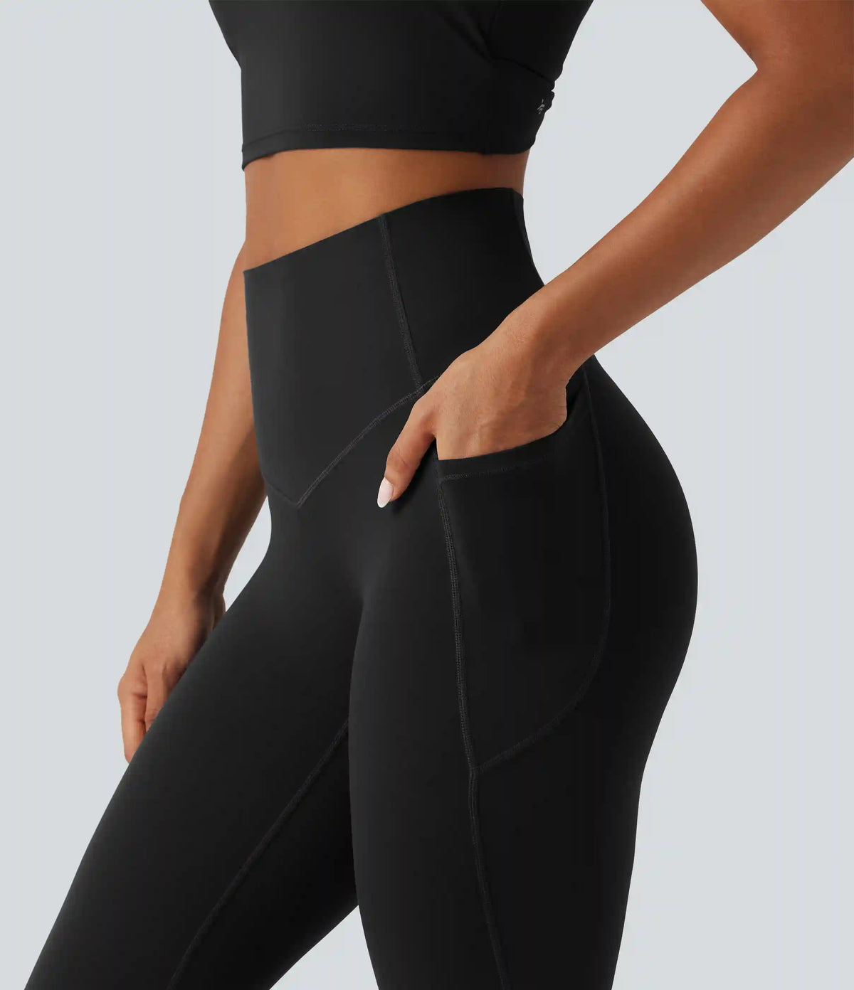 Halara UltraSculpt™ Curvy High Waisted Tummy Control Shaping Yoga Leggings with Pockets