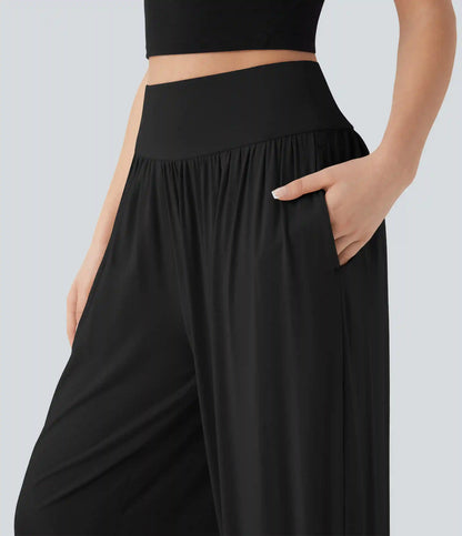 High Waisted Tummy Control Yoga Baggy Joggers with Pockets