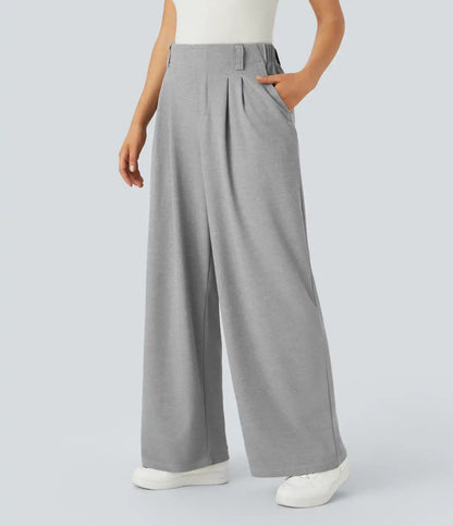 Halara Flex™ High Waisted Pocket Wide Leg Waffle Work Pants