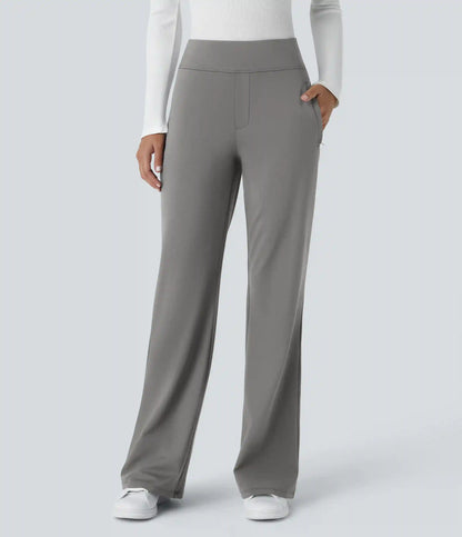 Halara Flex™ DayStretch Mid Rise Side Zipper Pocket Work Flare Pants