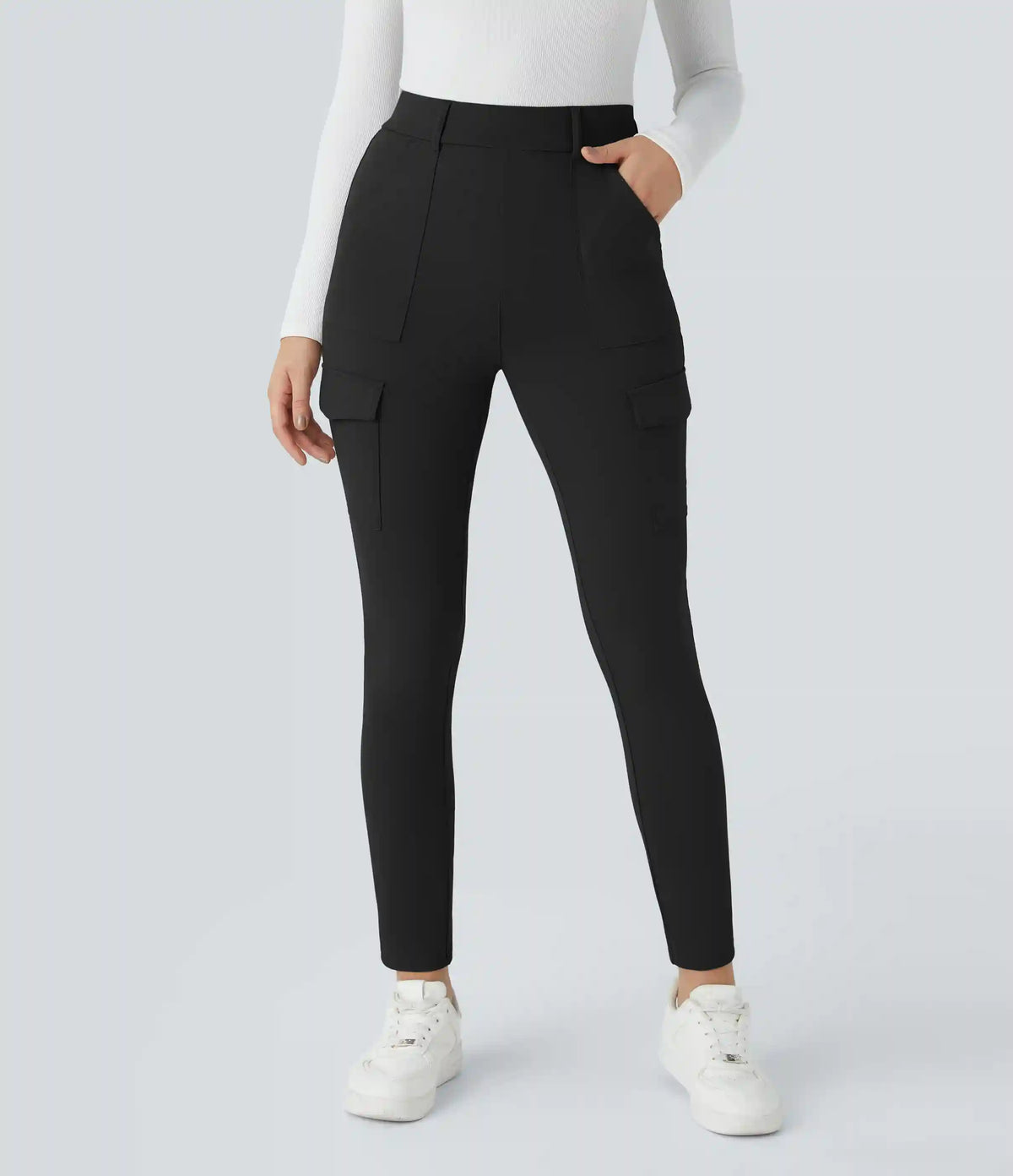 Halara Flex™ DayStretch High Waisted Pockets Skinny Cargo Work Pants