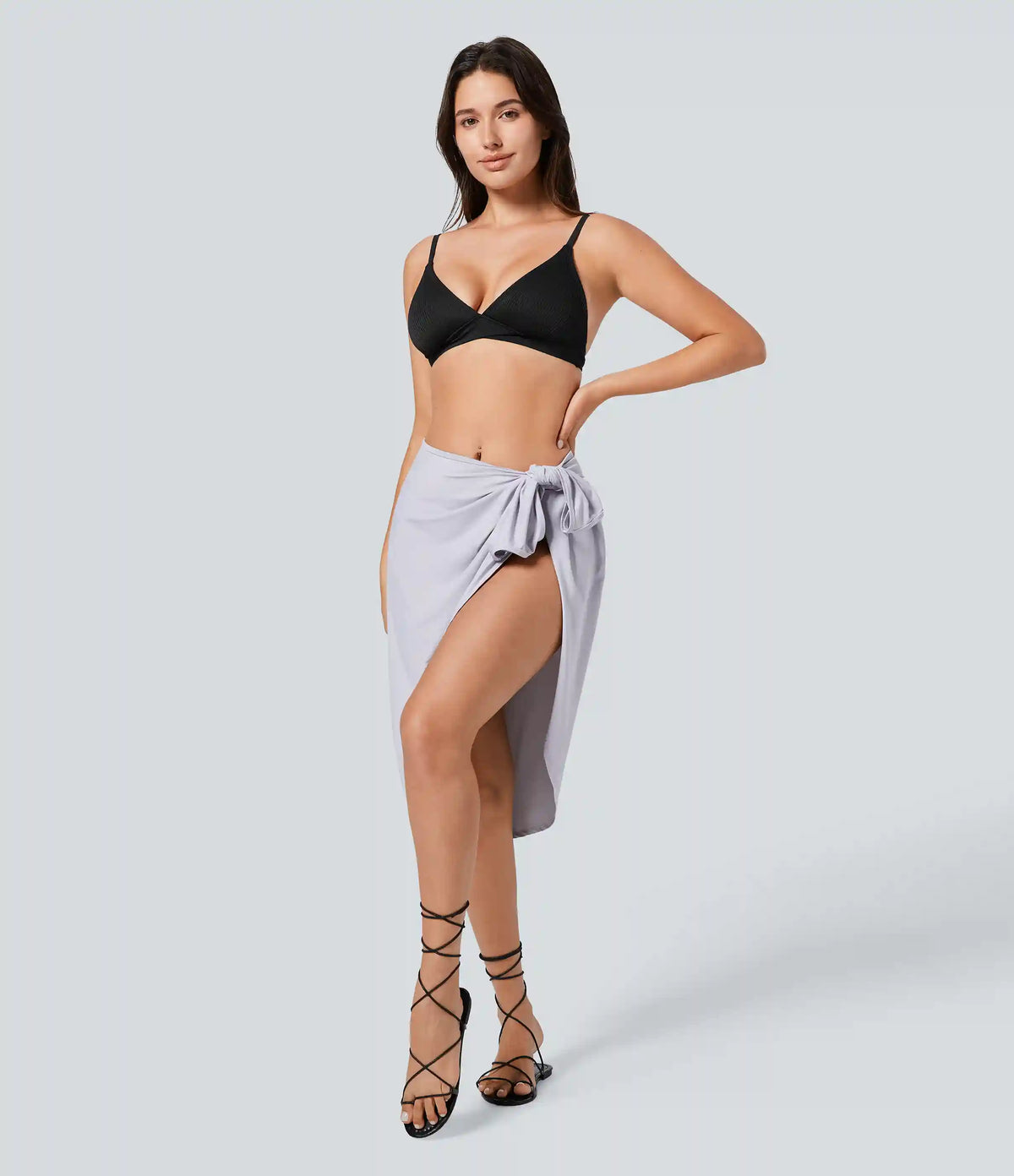 Spaghetti Strap Crossover Cover Up Wrap InstantCool Dress-UPF50+