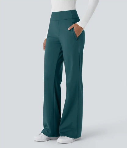Halara Flex™ DayStretch Mid Rise Side Zipper Pocket Work Flare Pants