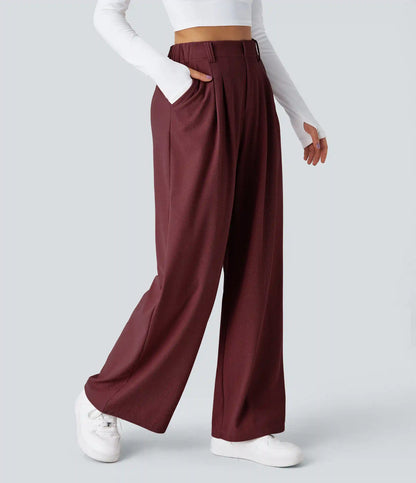 Halara Flex™ High Waisted Pocket Wide Leg Waffle Work Pants