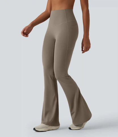 Halara UltraSculpt™ High Waisted Tummy Control Flare Yoga Leggings with Pockets