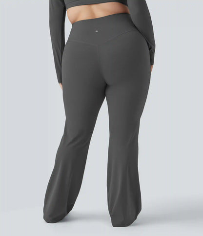 Halara UltraSculpt™ High Waisted Tummy Control Shaping Yoga Flare Plus Size Leggings