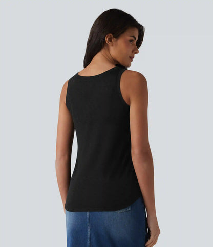 V Neck Casual Tank Top