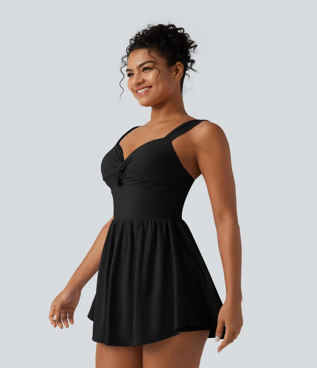 SoftlyZero™ Plush Sweetheart Neck Built-in Bra 2-in-1 Micro Mini Casual Dress with Pocket-Easy Peezy Edition
