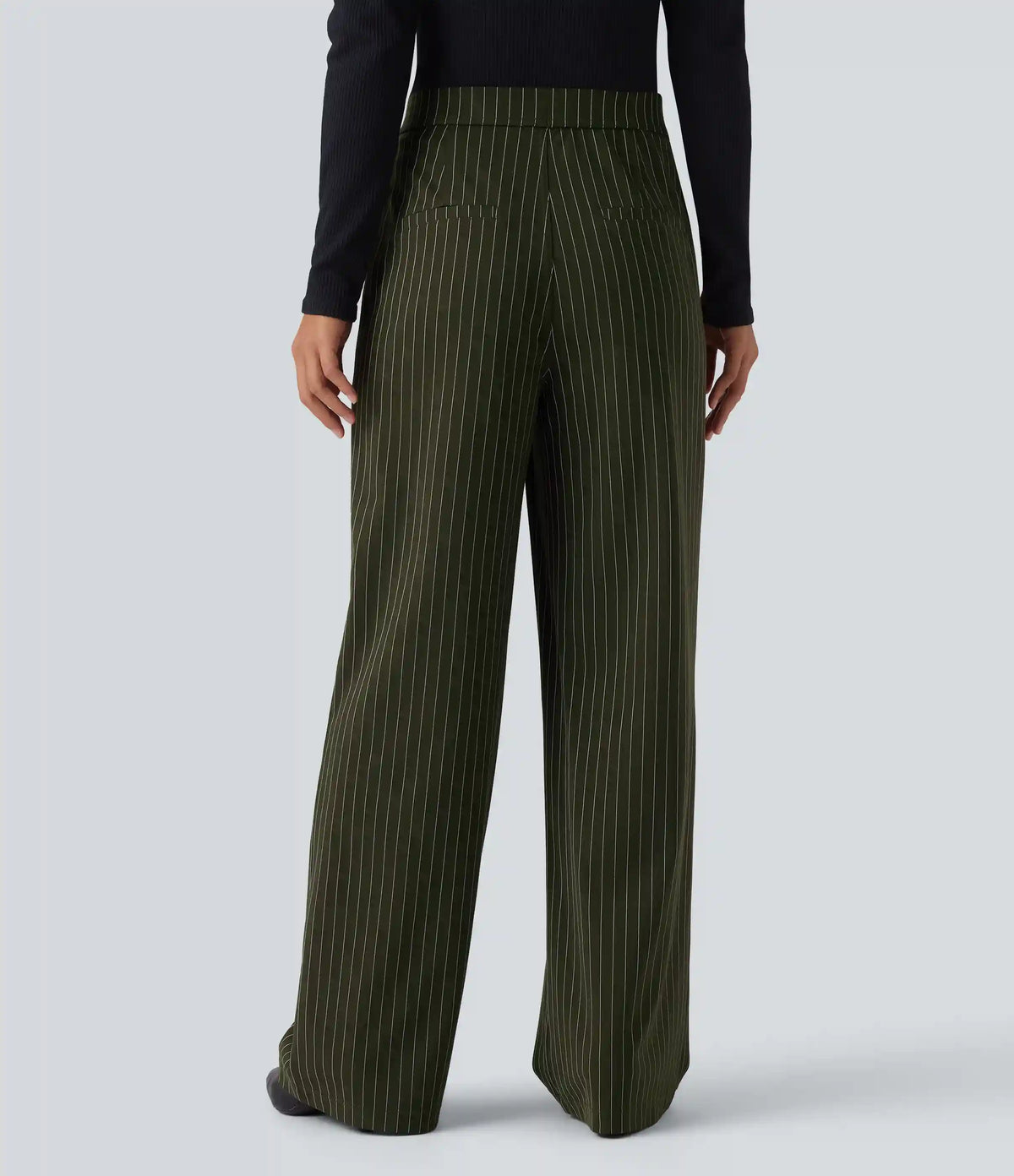 Halara Flex™ High Waisted Straight Leg InstantCool Stripe Work Pants with Pockets