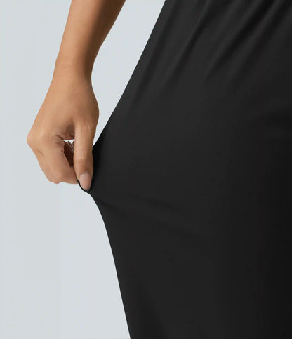 High Waisted Ruched Running Joggers with Pockets