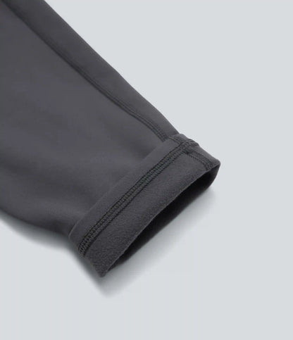 High Waisted Fleece 7/8 Hiking Leggings with Pockets