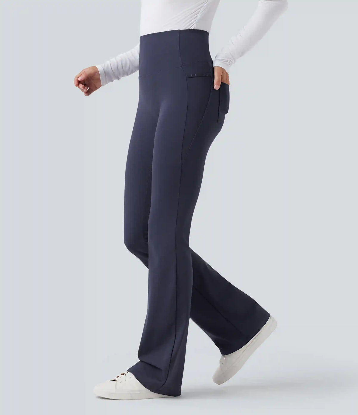 Patitoff™ 2.0 Pet Hair Resistant High Waisted Tummy Control Bootcut Casual Pants with Pockets