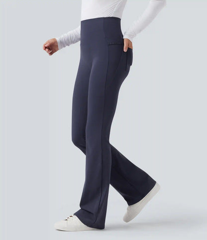 Patitoff™ 2.0 Pet Hair Resistant High Waisted Tummy Control Bootcut Casual Pants with Pockets
