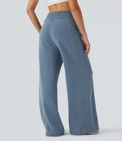 Halara Flex™ High Waisted Drawstring Casual French Terry Baggy Sweatpants Jeans with Pockets