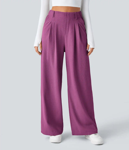 Halara Flex™ High Waisted Pocket Wide Leg Waffle Work Pants