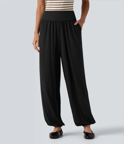 Mid Rise Casual Joggers with Pockets