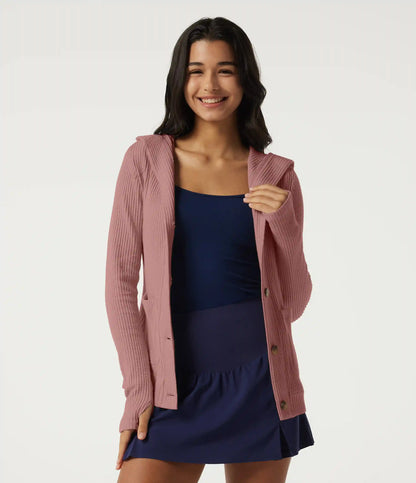 Hooded Long Sleeve Casual Jacket with Pockets
