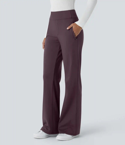 Halara Flex™ DayStretch Mid Rise Side Zipper Pocket Work Flare Pants