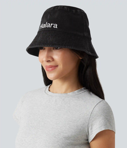 Washed Denim Bucket Hat