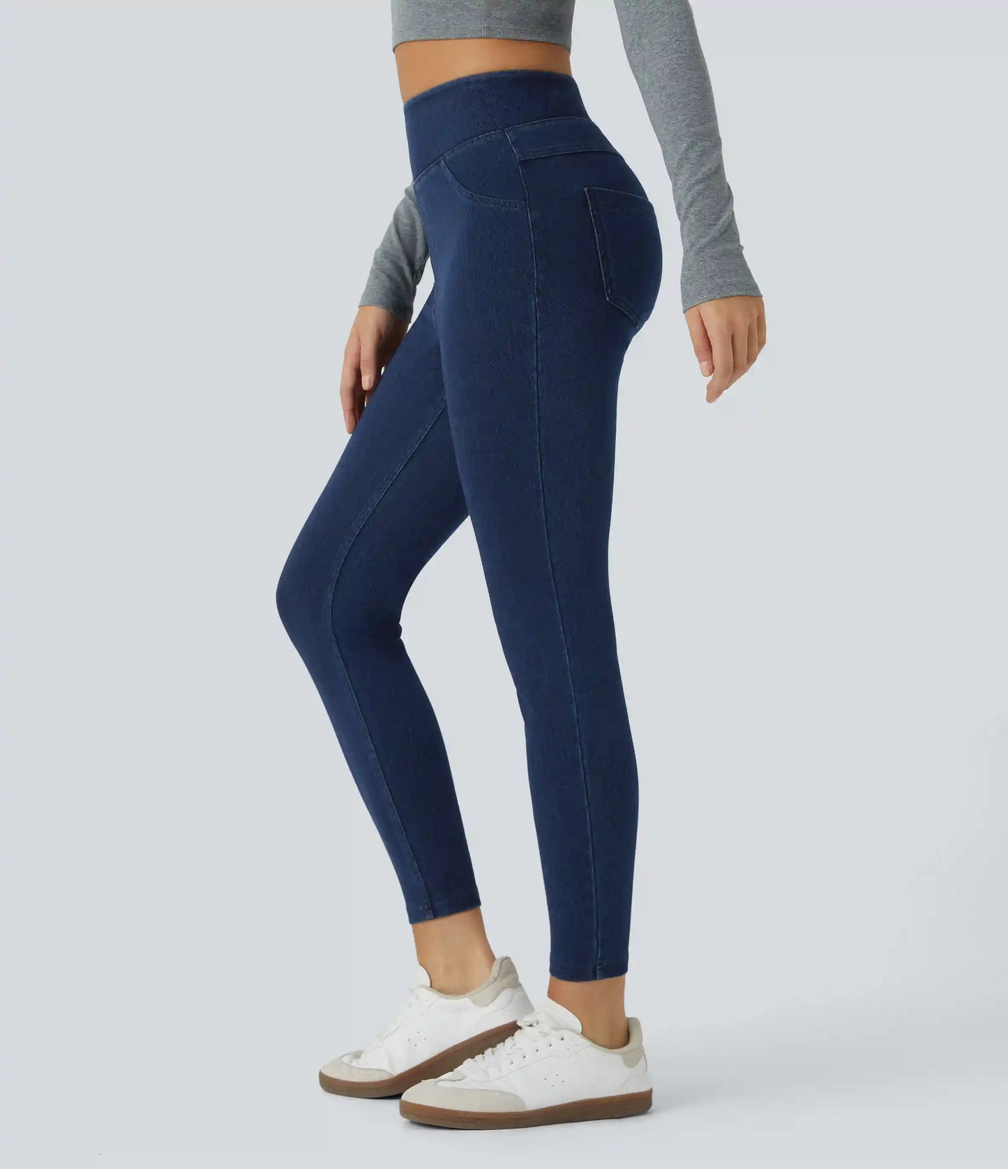 Halara Flex™ High Waisted Pocket Denim Casual Leggings