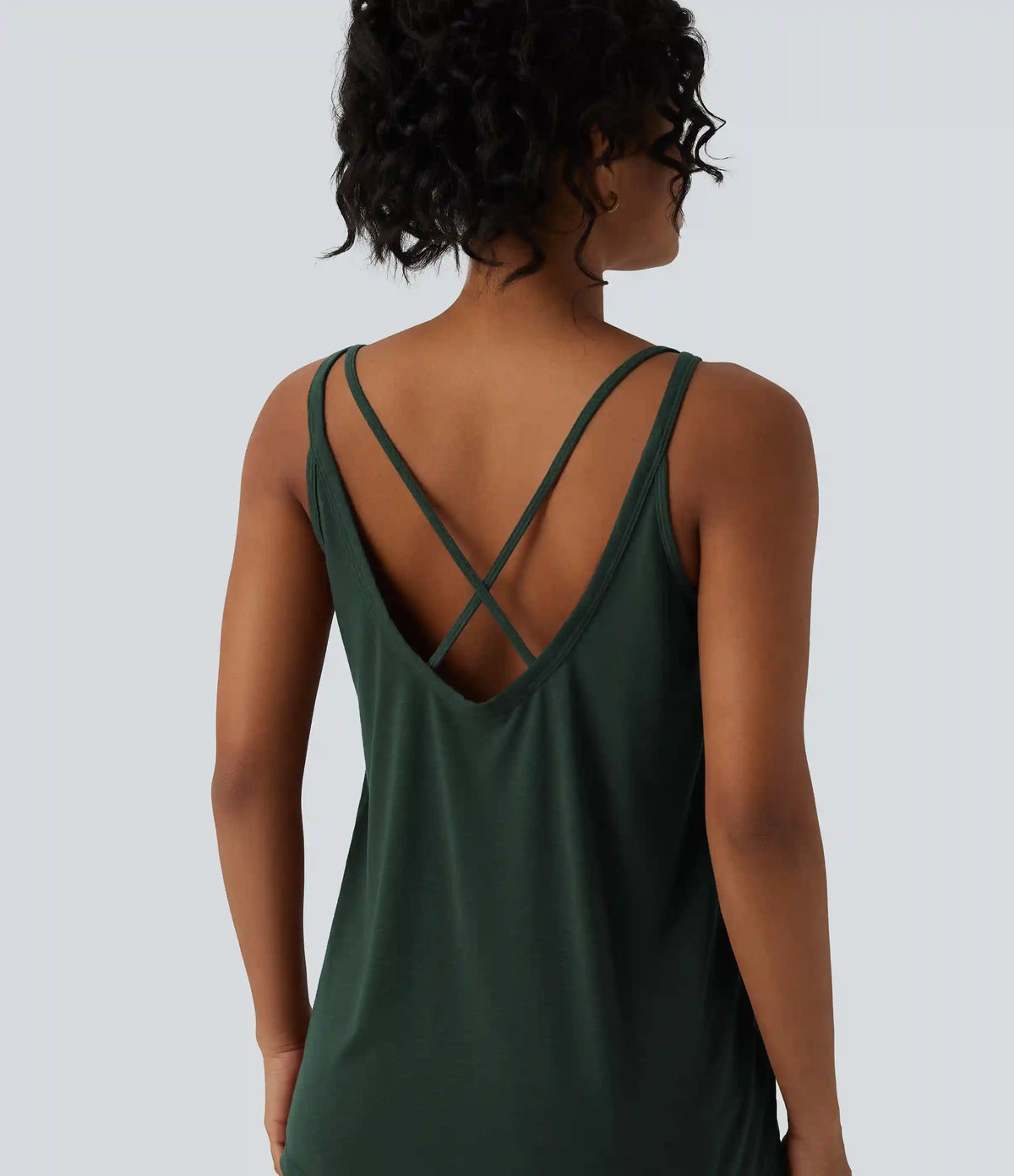 U Neck Relaxed Casual Tank Top