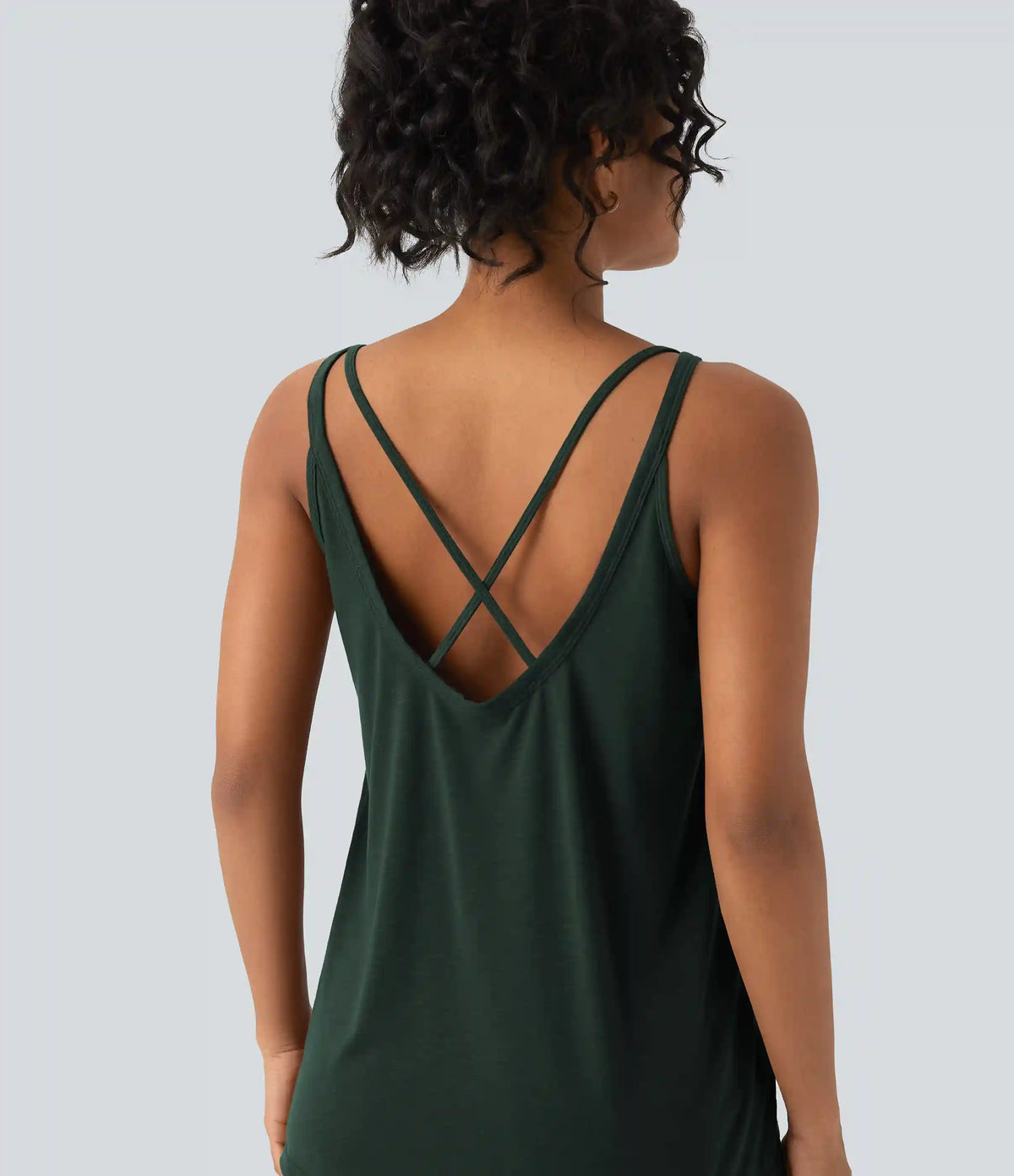 U Neck Relaxed Casual Tank Top