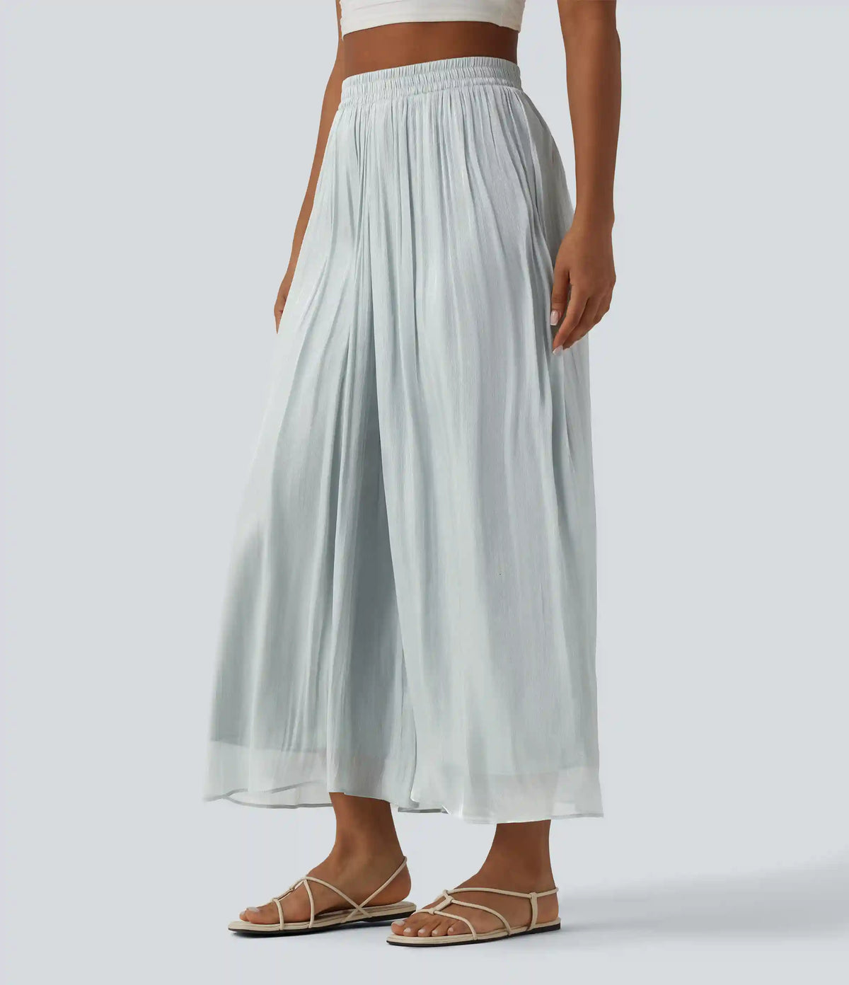 High Waisted Flowy Resort Baggy Pants