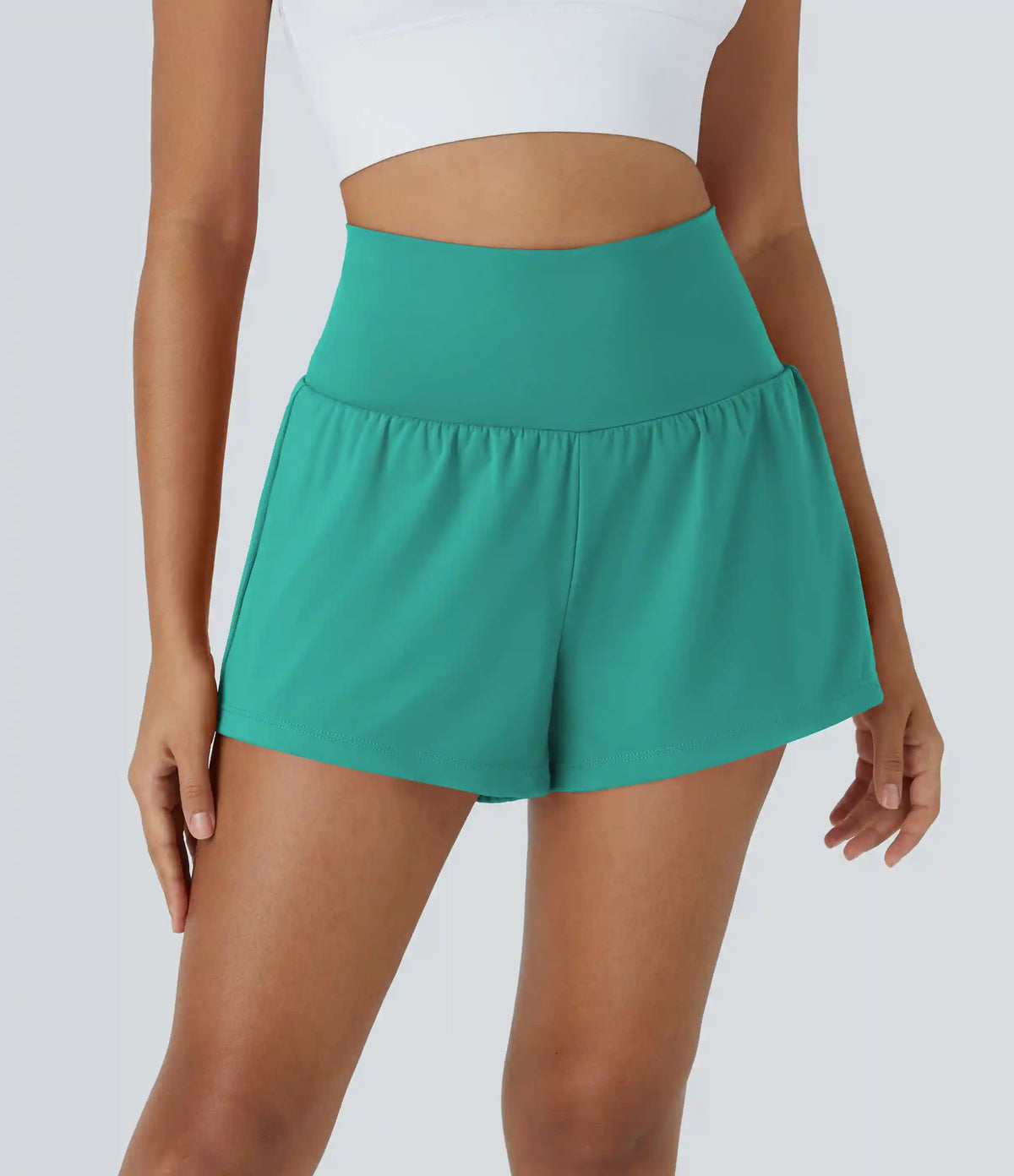 SoftlyZero™ Airy Super High Waisted 2-in-1 InstantCool Yoga Shorts with Pockets