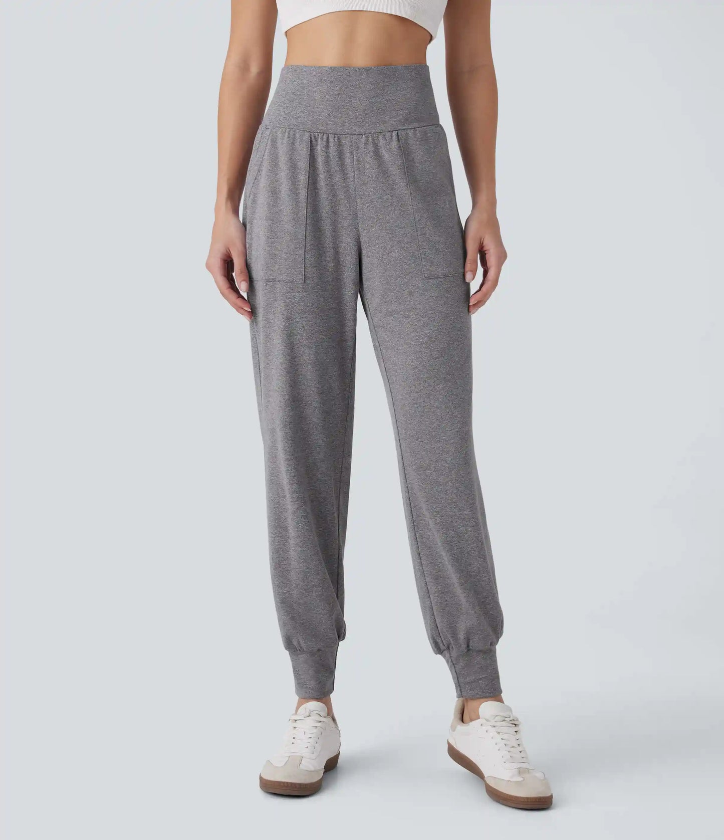 High Waisted Pocket Casual Joggers