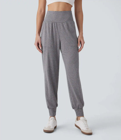 High Waisted Pocket Casual Joggers