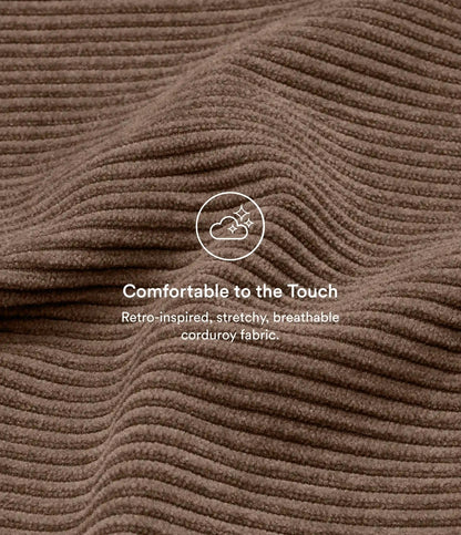 Mid Rise Zipper Pocket Corduroy Casual Pants