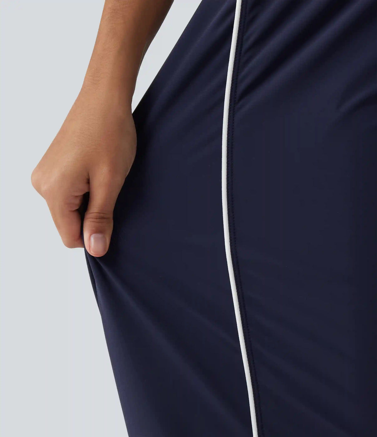 High Waisted Color Block Drawstring Quick Dry InstantCool Running Joggers with Pockets