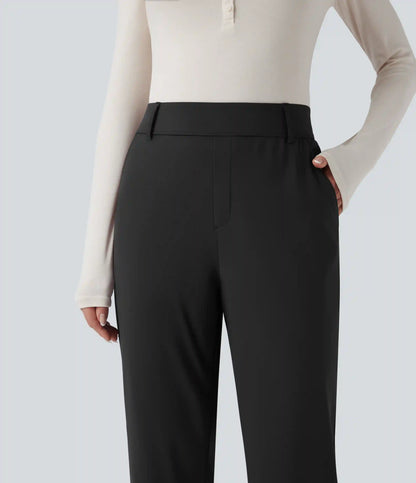 Patitoff™ 2.0 Pet Hair Resistant High Waisted Tapered Casual Pants with Pockets