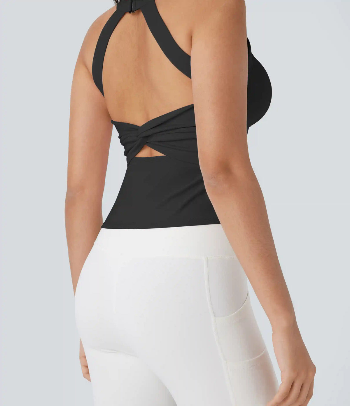 SoftlyZero™ Plush Cut Out Yoga Tank Top DD-F Cups