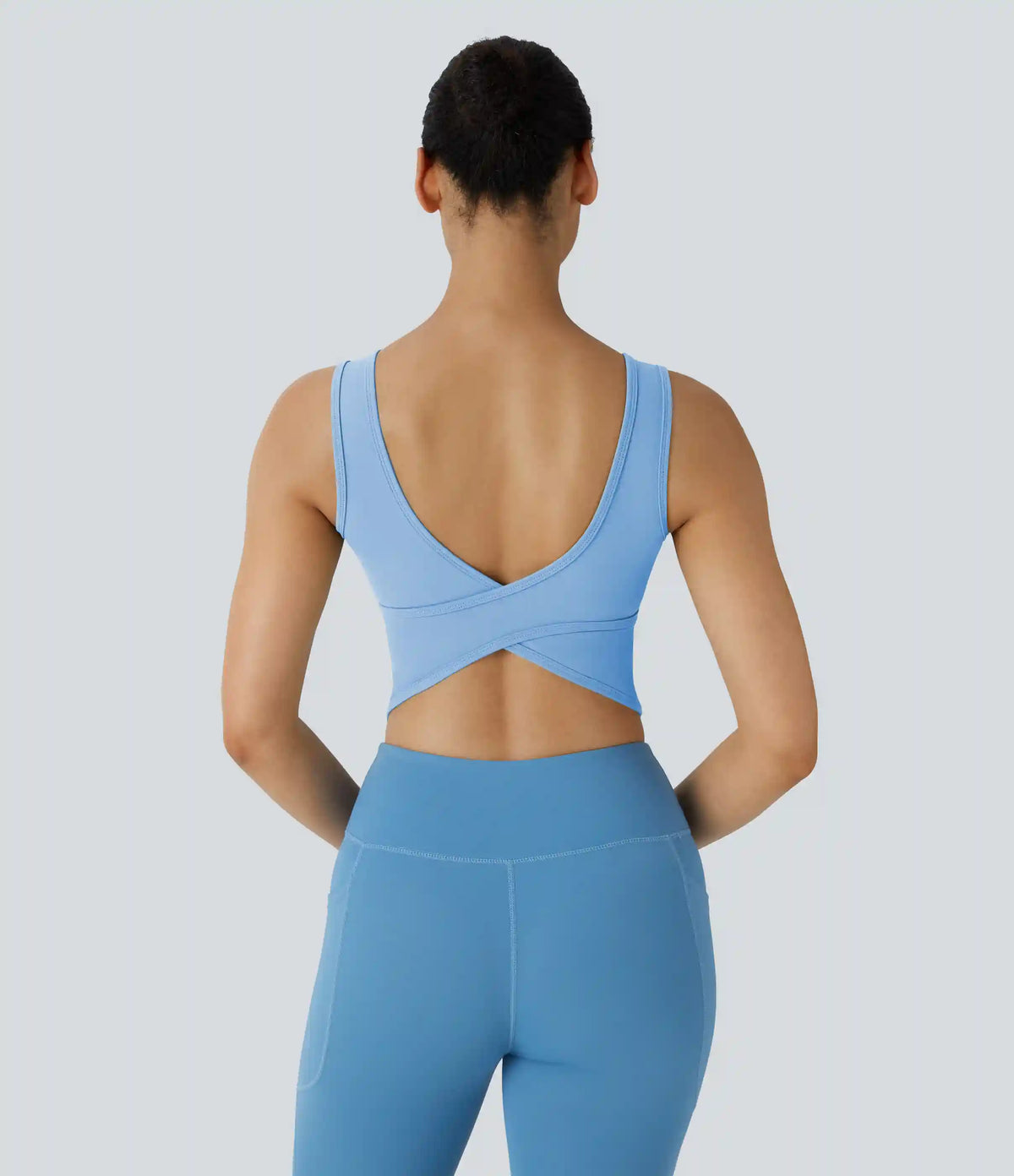 U Neck Crossover Barre Ballet Dance Tank Top A-D Cups
