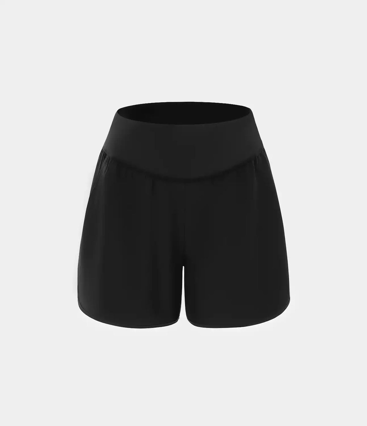 Breezeful™ High Waisted Pocket Quick Dry Casual Shorts 4"